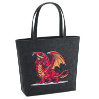 Filz Shopper Drache Comic 22 Liter