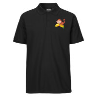 Herren Polo Shirt Süßer Affe Comic