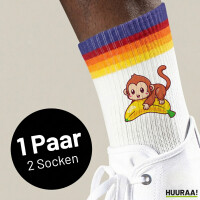 Unisex Socken Süßer Affe Comic Baumwolle
