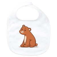 Baby Lätzchen Bär Comic Klettverschluss