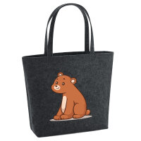 Filz Shopper Bär Comic 22 Liter