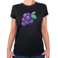 Damen T-Shirt Traube Comic
