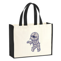 Jutetasche Mumie Comic 21 Liter Black