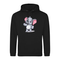 Unisex Hoodie Elefant Comic