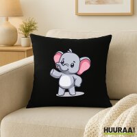 Kissen Elefant Comic 40x40cm