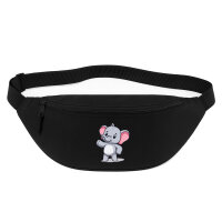 Bauchtasche Elefant Comic 2,5 Liter Black