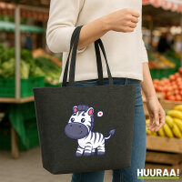Filz Shopper Zebra Comic 22 Liter