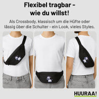 Bauchtasche Zebra Comic 2,5 Liter Black