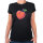 Damen T-Shirt Pfirsich Comic