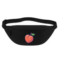 Bauchtasche Pfirsich Comic 2,5 Liter Black