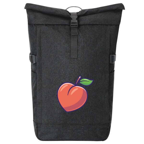 Kurierrucksack Pfirsich Comic 30-44 Liter Black Melange