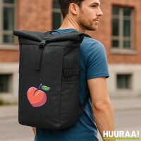 Kurierrucksack Pfirsich Comic 30-44 Liter Black Melange