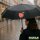 Regenschirm Pfirsich Comic 98cm Schwarz