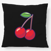 Kissen Kirsche Comic 40x40cm