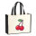 Jutetasche Kirsche Comic 21 Liter Black