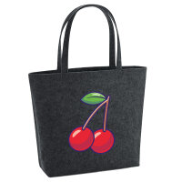 Filz Shopper Kirsche Comic 22 Liter