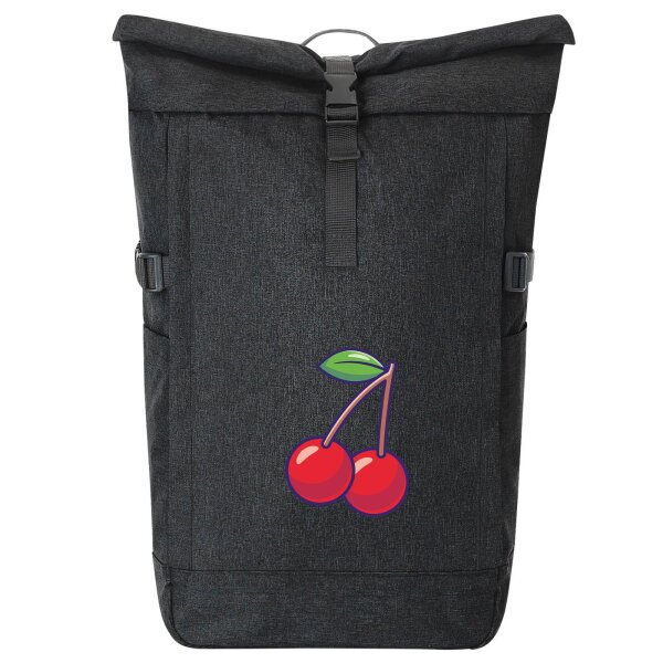 Kurierrucksack Kirsche Comic 30-44 Liter Black Melange
