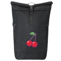 Kurierrucksack Kirsche Comic 30-44 Liter Black Melange
