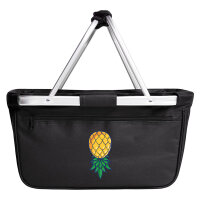 Einkaufskorb faltbar Ananas Comic 20 Liter Black