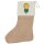 Weihnachtsstrumpf Ananas Comic Beige Jute