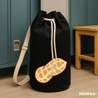 Seesack Erdnuss Comic 20 Liter Black