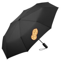Regenschirm Erdnuss Comic 98cm Schwarz