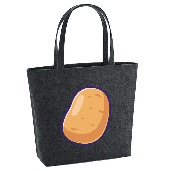 Filz Shopper Kartoffel Comic 22 Liter
