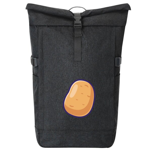 Kurierrucksack Kartoffel Comic 30-44 Liter Black Melange