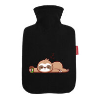 Wärmflasche schlafendes Faultier Comic