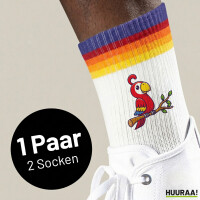 Unisex Socken Papagei Ara Comic Baumwolle