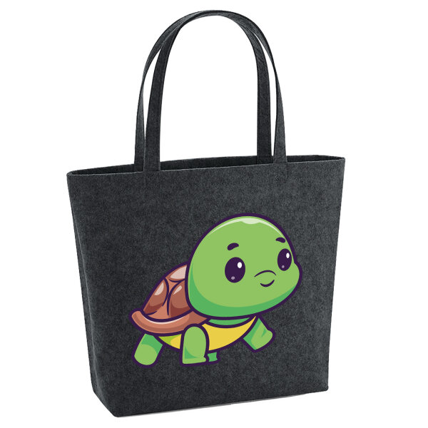 Filz Shopper Baby Schildkröte Comic 22 Liter
