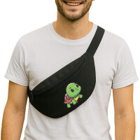 Bauchtasche Baby Schildkröte Comic 2,5 Liter Black