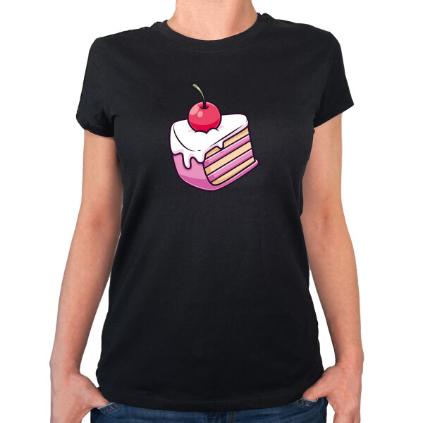 Damen T-Shirt Kuchen Torte