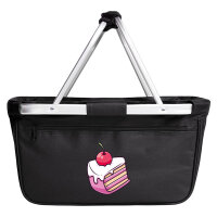 Einkaufskorb faltbar Kuchen Torte 20 Liter Black