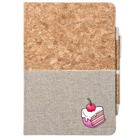 Notizbuch A5 Kuchen Torte 80 Blatt inkl. Kugelschreiber