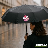Regenschirm Kuchen Torte 98cm Schwarz