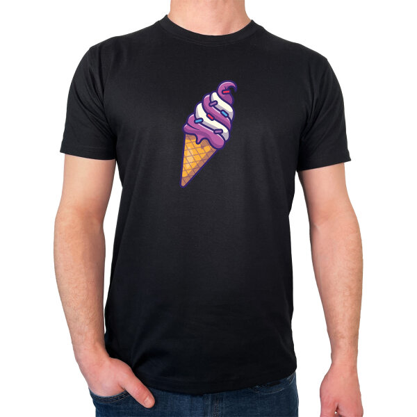 Herren T-Shirt Eiscreme Comic