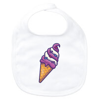 Baby Lätzchen Eiscreme Comic Klettverschluss