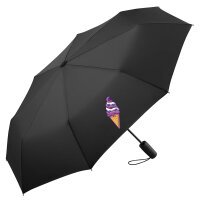 Regenschirm Eiscreme Comic 98cm Schwarz