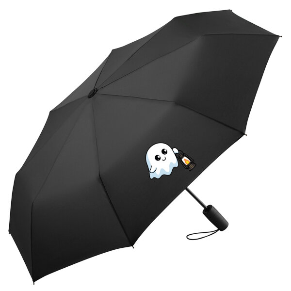 Regenschirm Geist Comic 98cm Schwarz