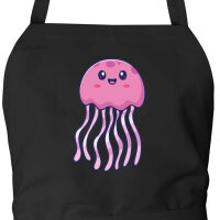 Schürze Qualle Comic mit Taschen
