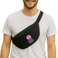 Bauchtasche Qualle Comic 2,5 Liter Black