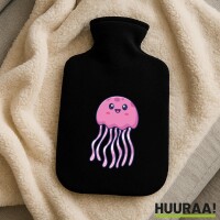 Wärmflasche Qualle Comic
