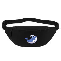 Bauchtasche Blauwal Comic 2,5 Liter Black