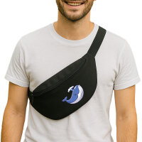 Bauchtasche Blauwal Comic 2,5 Liter Black