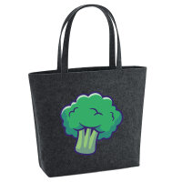 Filz Shopper Brokkoli Comic 22 Liter