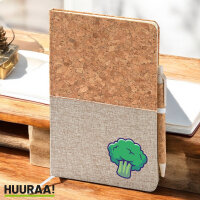 Notizbuch A5 Brokkoli Comic 80 Blatt inkl. Kugelschreiber