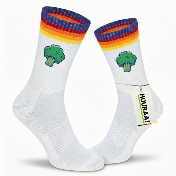 Unisex Socken Brokkoli Comic Baumwolle