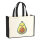 Jutetasche Avocado Comic 21 Liter Black