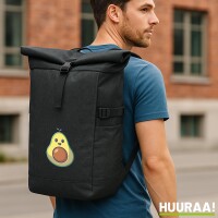 Kurierrucksack Avocado Comic 30-44 Liter Black Melange